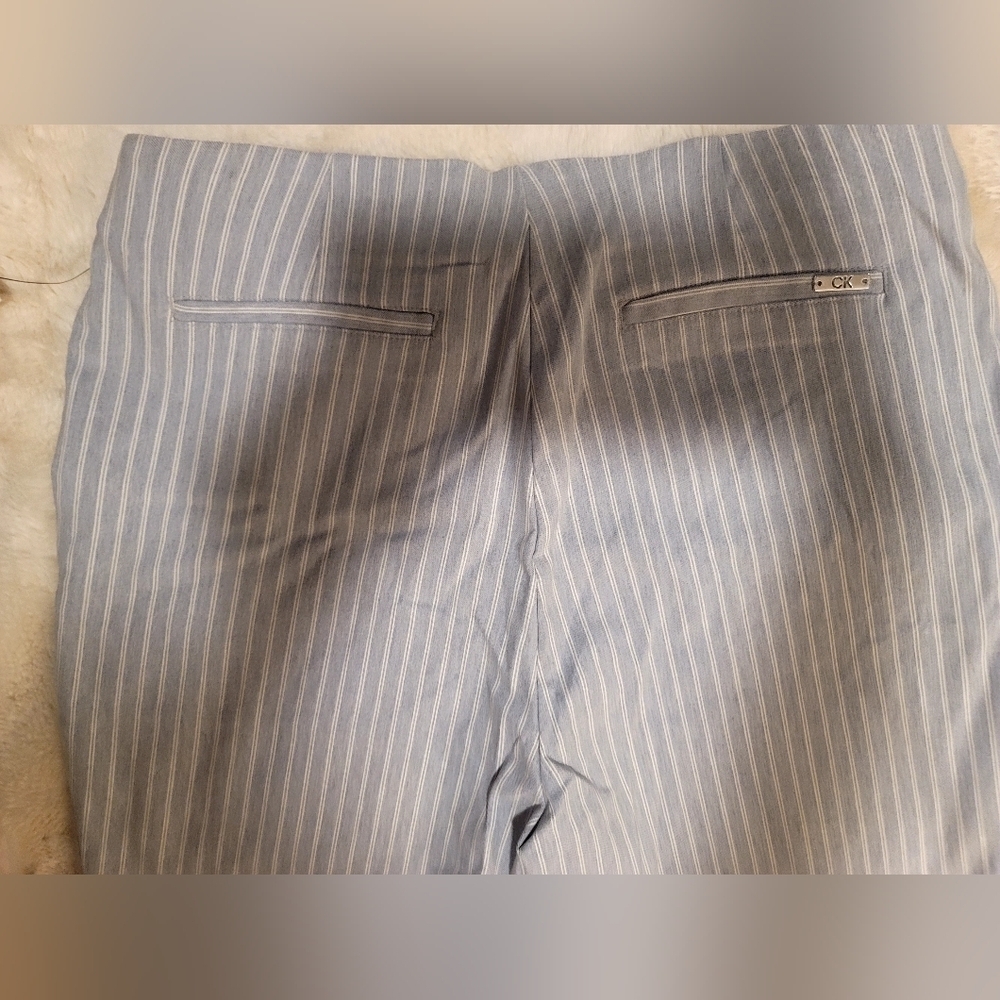 Calvin Klein Cropped Straight Leg Stretchy Pants Sz 10 - Picture 6 of 12